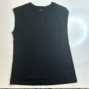 Frame muscle t shirt black 100% cotton